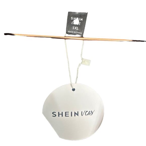 Shein Vacay black top coverup size 1X new with tag - Picture 2 of 5